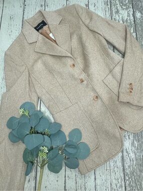 EXPRESS Diagonal Striped Wool Blazer Jacket
